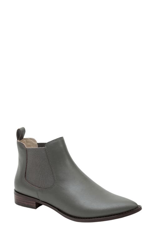 Zoey Pointed Toe Chelsea Boot in Stone