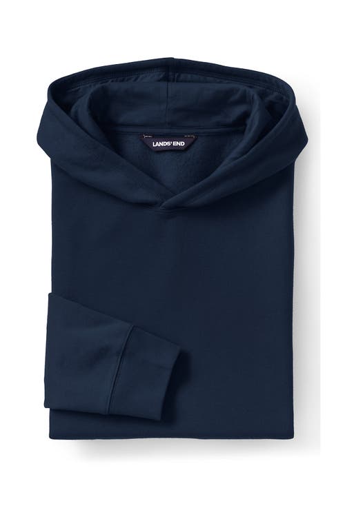 Lands' End School Uniform Adult Hooded Pullover Sweatshirt In Classic Navy