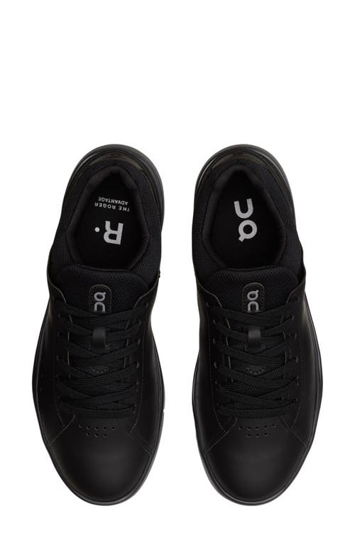 On The Roger Advantage Tennis Sneaker In All Black