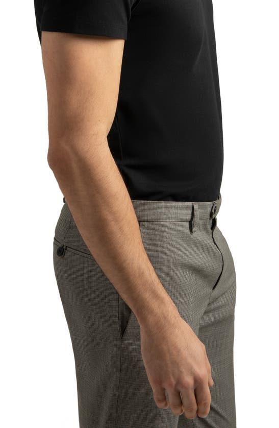 Shop Hypernatural Biscayne Slim Fit Cotton Blend Piqué Golf Polo In Black Beauty