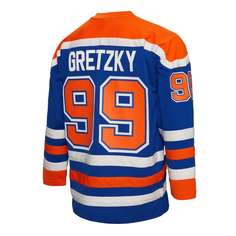 Mitchell & Ness Wayne Gretzky Royal Edmonton Oilers Big & Tall 1986 ...