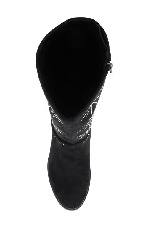 Azura By Spring Step Stardusk Crystal Boot In Black