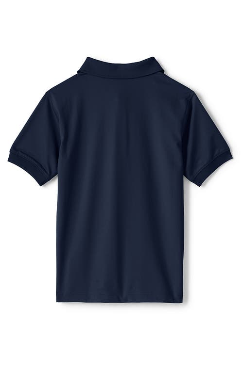 Shop Lands' End School Uniform Kids Short Sleeve Rapid Dry Polo Shirt In Classic Navy