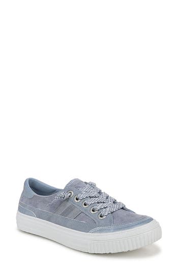 Shop Blowfish Footwear Blowfish Malibu Alex Platform Low Top Sneaker In Blue Fabric/faux Leather