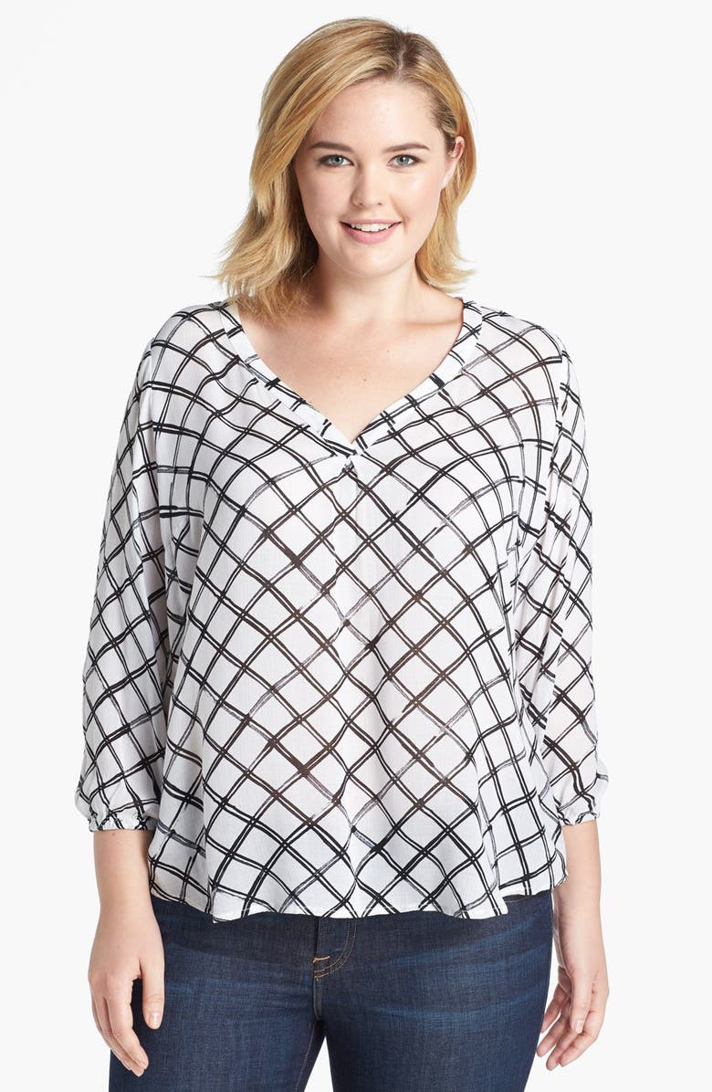 Lucky Brand 'Rissani' Print Woven Top (Plus Size) | Nordstrom