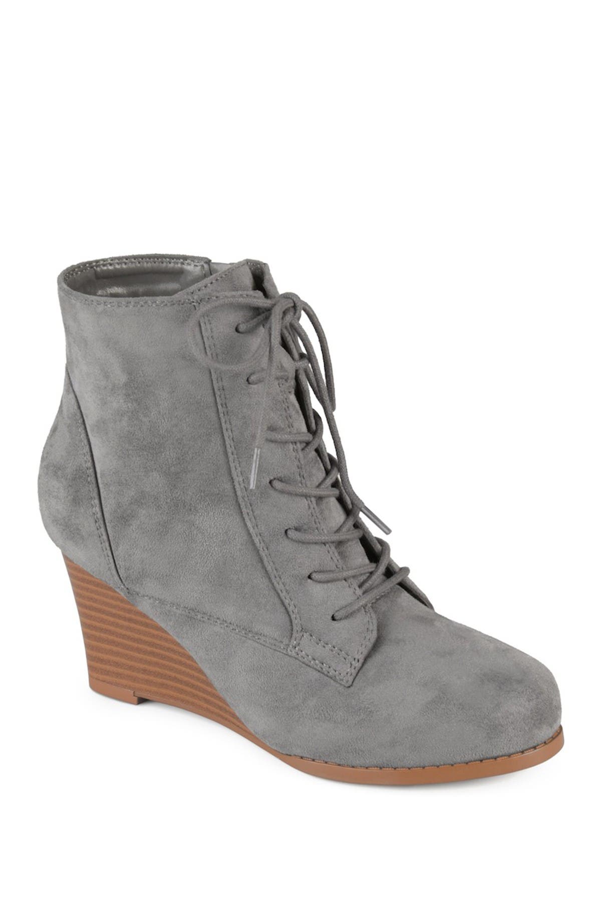 lace up wedge boot