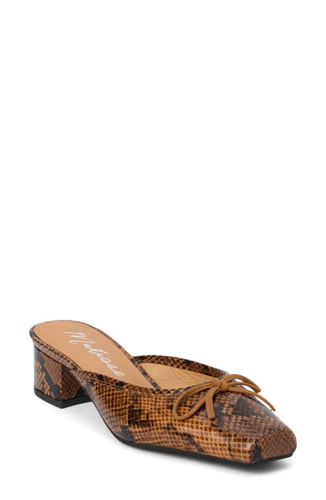 Her のたまい lip to Bit Square-Toe Mules