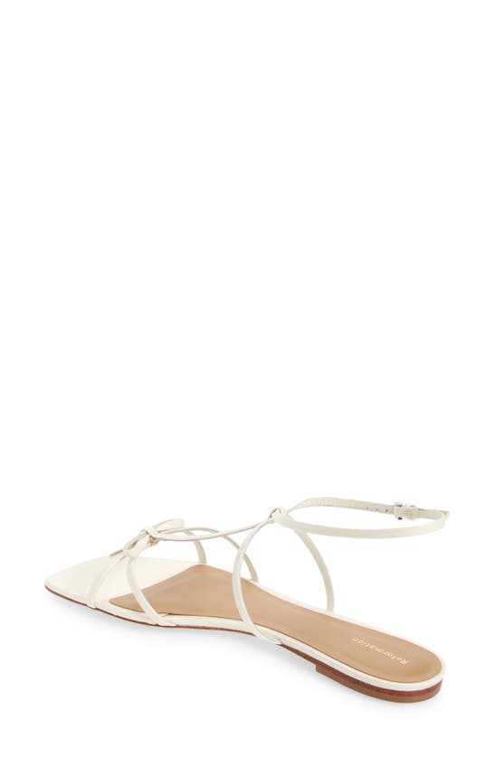 Shop Reformation Maya Bow Sandal In White Patent