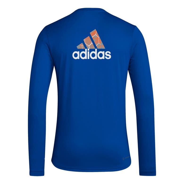 Shop Adidas Originals Adidas Blue Fc Cincinnati Local Pop Aeroready Long Sleeve T-shirt