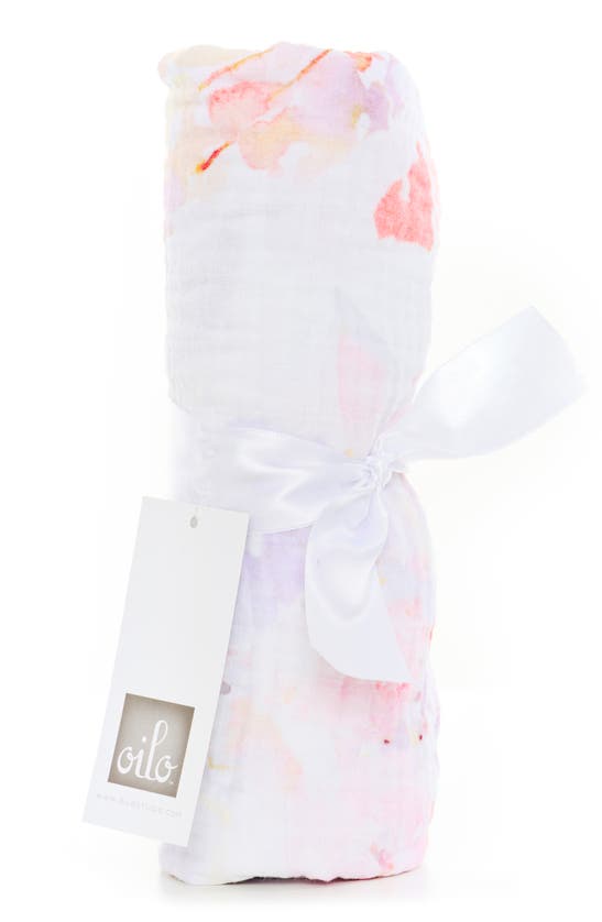 Shop Oilo 2-pack Swaddle Blankets In Blush Butterfly