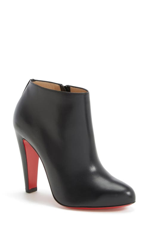 Christian Louboutin 'Bobsleigh' Bootie in Black Leather at Nordstrom, Size 6Us