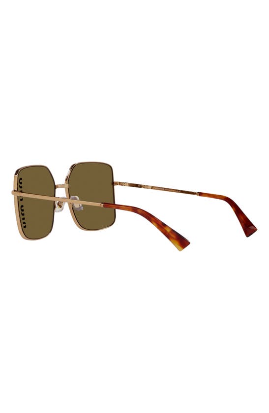 Shop Miu Miu 60mm Square Sunglasses In Antique Copper