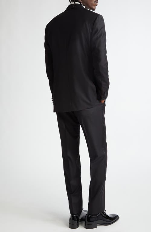 Isaia Sanita Wool Tuxedo In Black