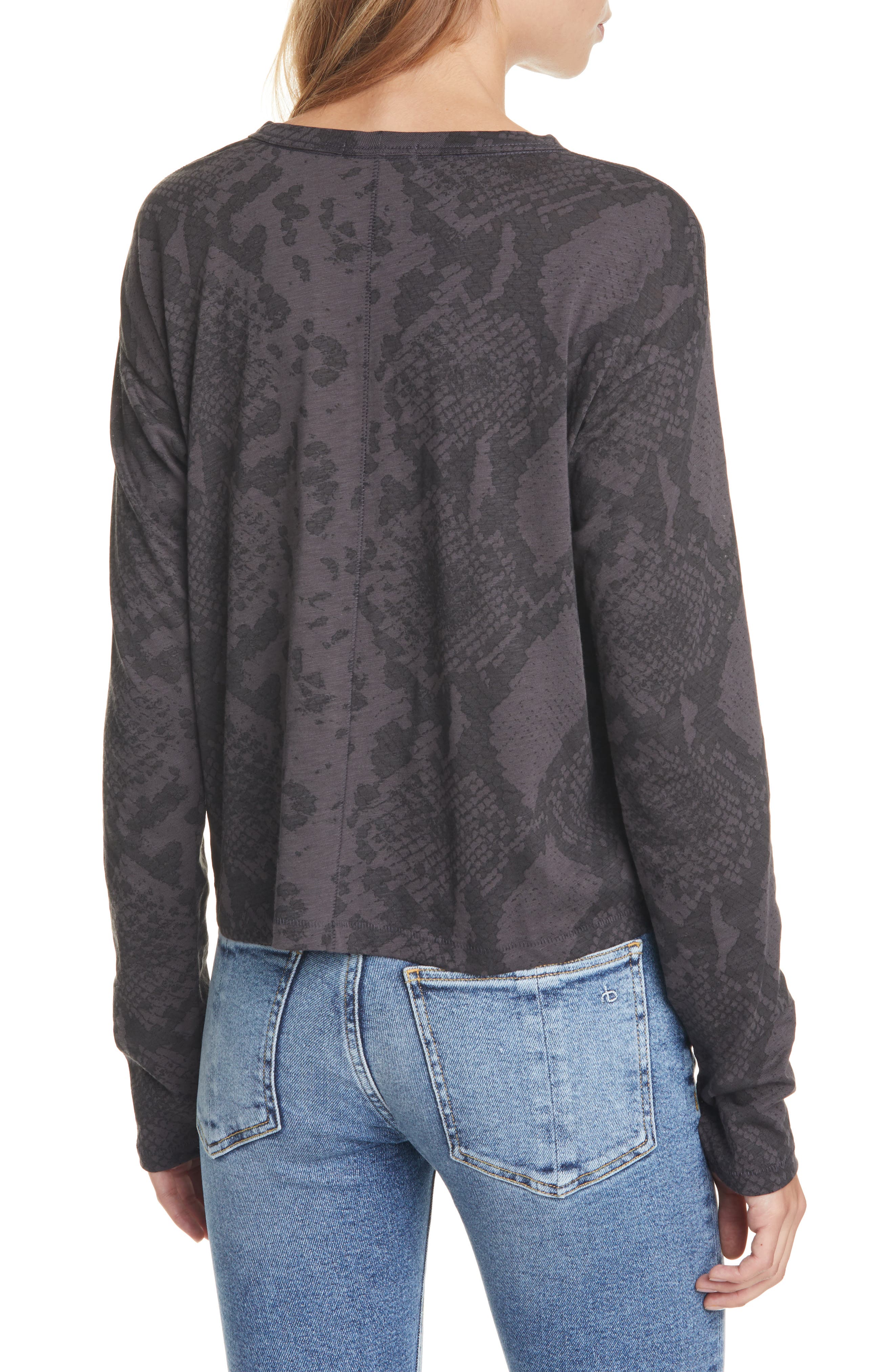 rag and bone snake print tee