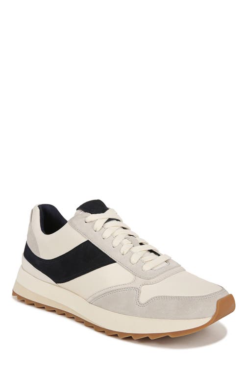 Shop Vince Edric Sneaker In Horchata/nightblue