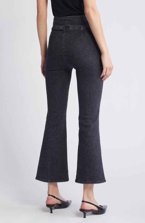 Shop Frame Jet Set Crop Mini Bootcut Pull-on Jeans In Cyrus