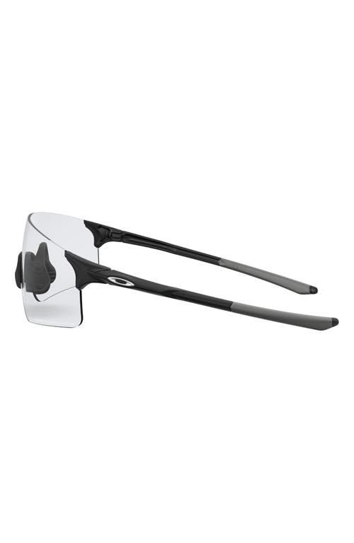 Oakley Evzero™ Blades 155mm Photochromatic Rimless Shield Sunglasses In Rubber Black/photochromic