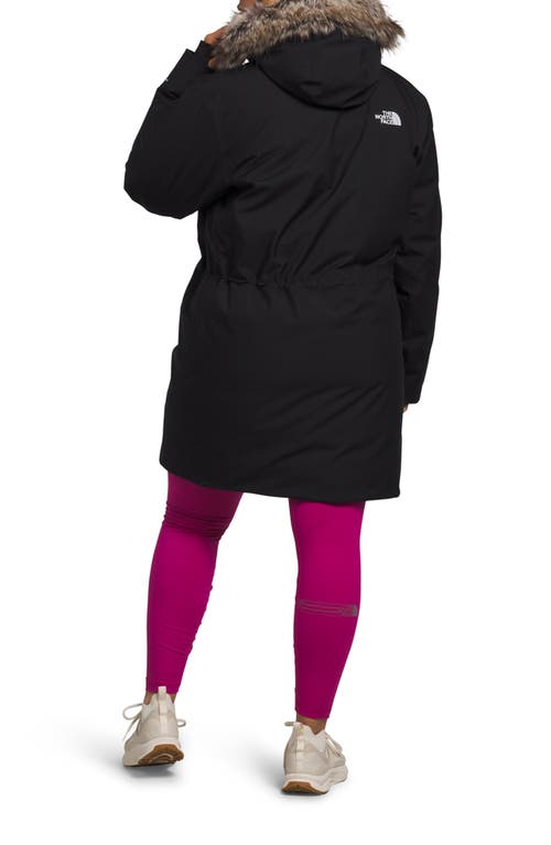 The North Face Arctic Waterproof 600-fill-power Down Parka With Faux Fur Trim In Tnf Black-npf