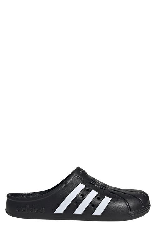 Shop Adidas Originals Adidas Adilette Clog Sandal In Core Black/white/core Black