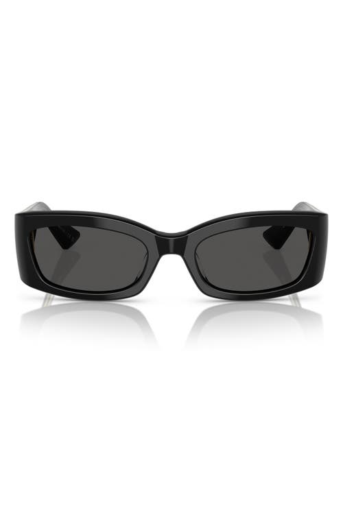 Oliver Peoples X Khaite 54mm Pillow Sunglasses In Black