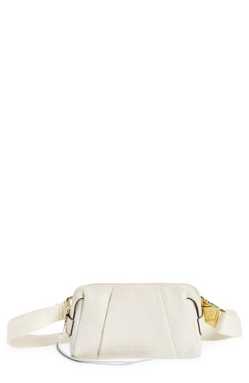 Shop Aimee Kestenberg Corful Leather Belt Bag In Vanilla