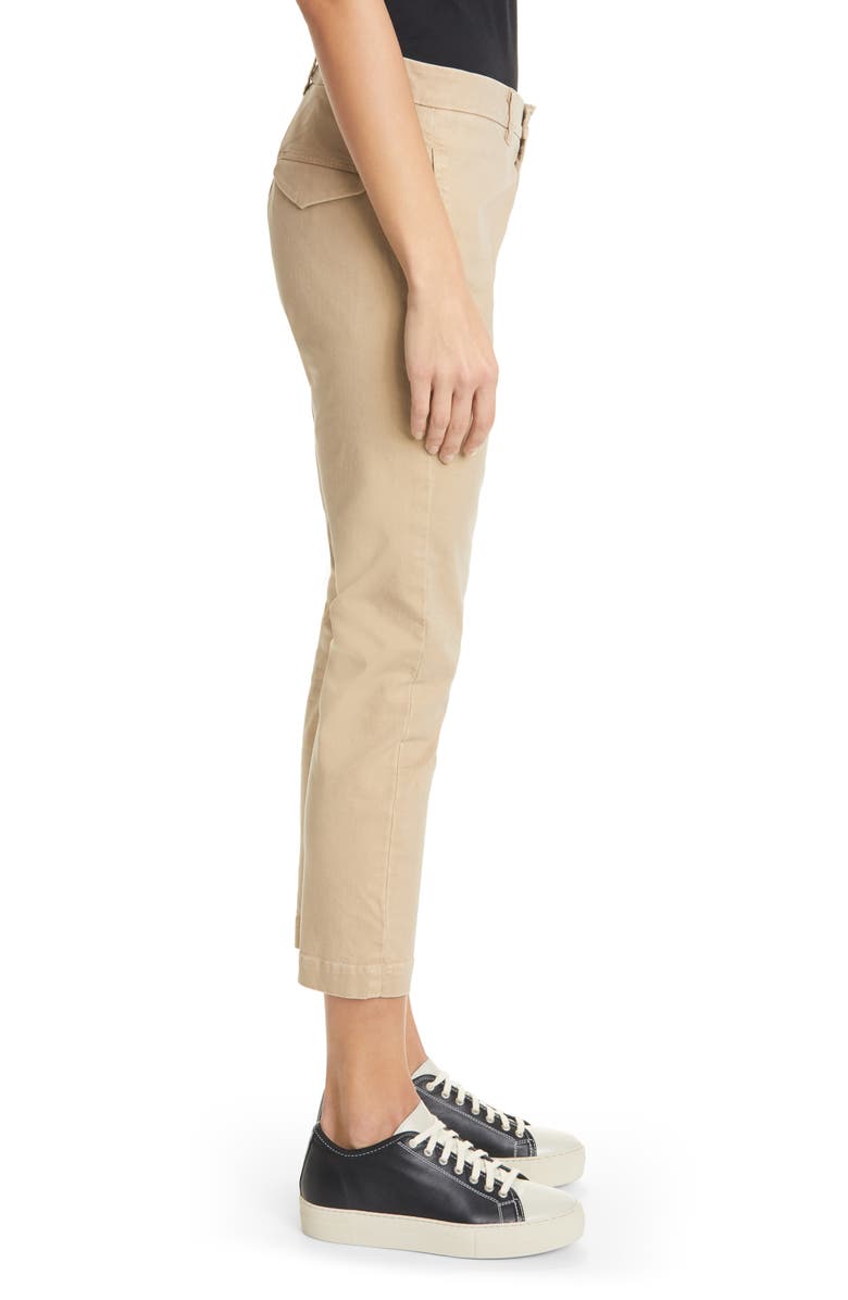 Nili Lotan Tel Aviv Stretch Cotton Crop Pants, Alternate, color, 