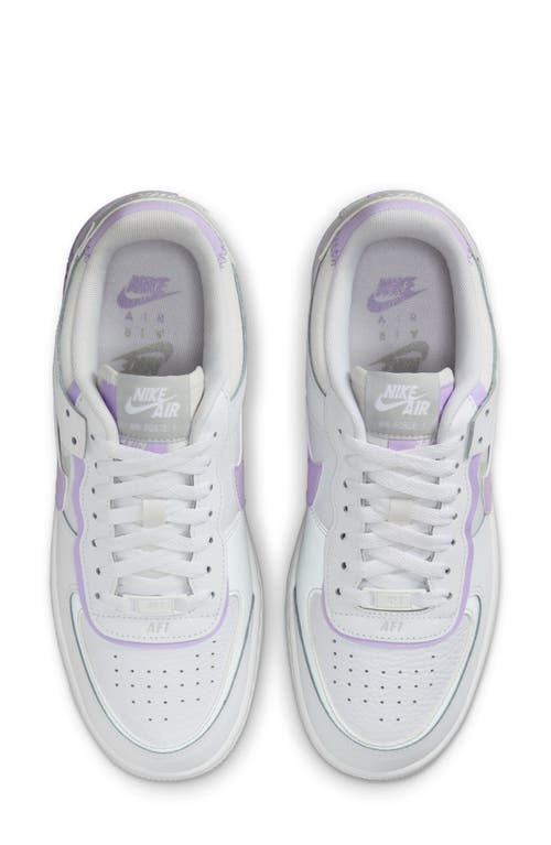 Shop Nike Air Force 1 Shadow Sneaker In White/lilac Bloom/photon