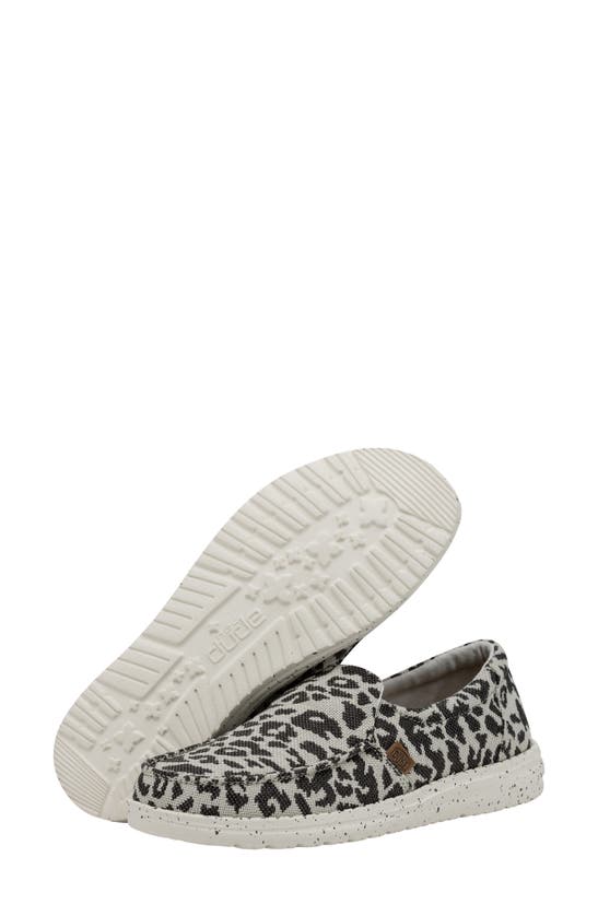 Hey Dude Misty Slip-on Sneaker In Cheetah Grey