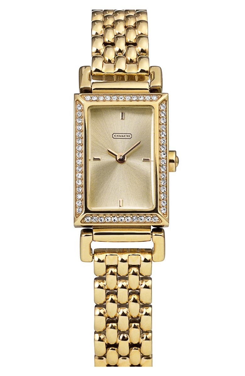COACH 'Madison' Crystal Bezel Bracelet Watch, 17mm x 30mm | Nordstrom