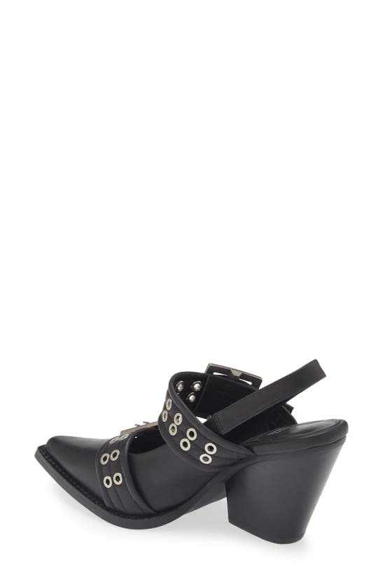 Shop Jeffrey Campbell Carlie Slingback Pump In Black Silver