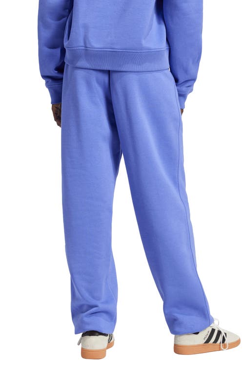 Shop Adidas Originals Adidas Essentials Trefoil Lifestyle Fleece Sweatpants In Semi Cobalt Blue