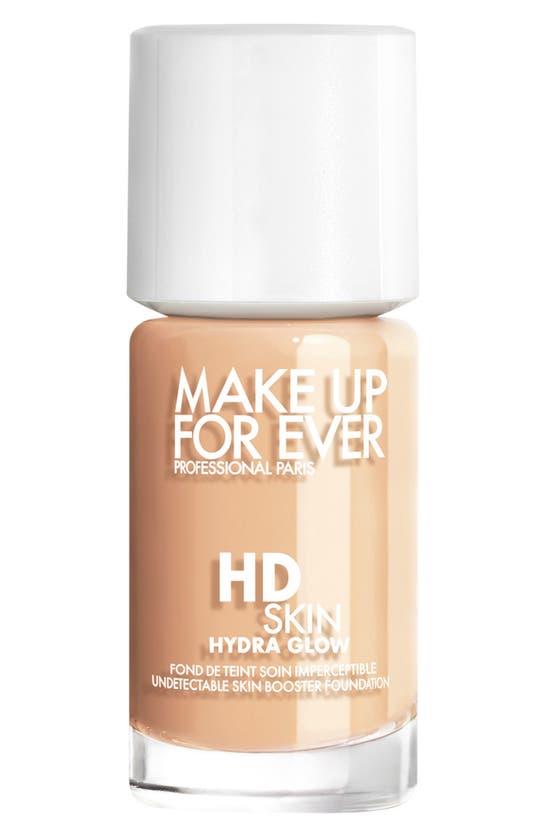Shop Make Up For Ever Hd Skin Hydra Glow Skin Care Foundation With Hyaluronic Acid In 2y20 - Warm Nude