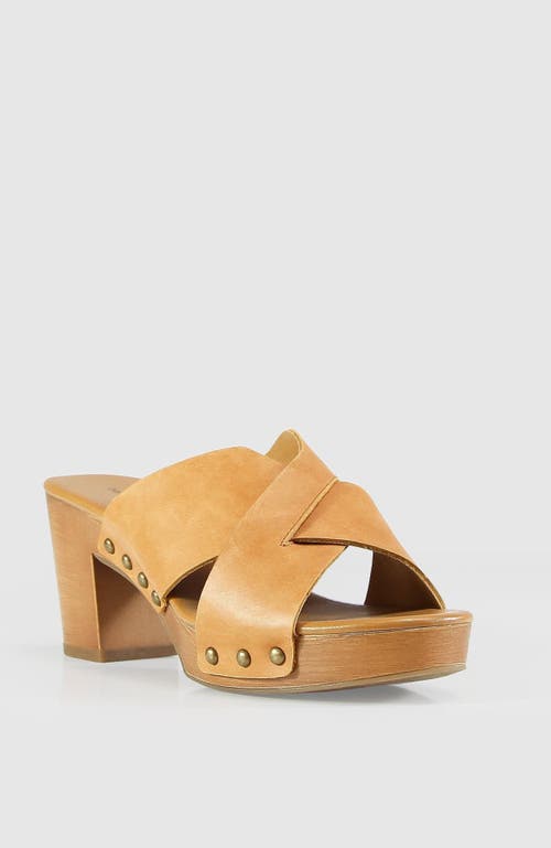 Belle & Bloom Midtown Clog Mule In Tan