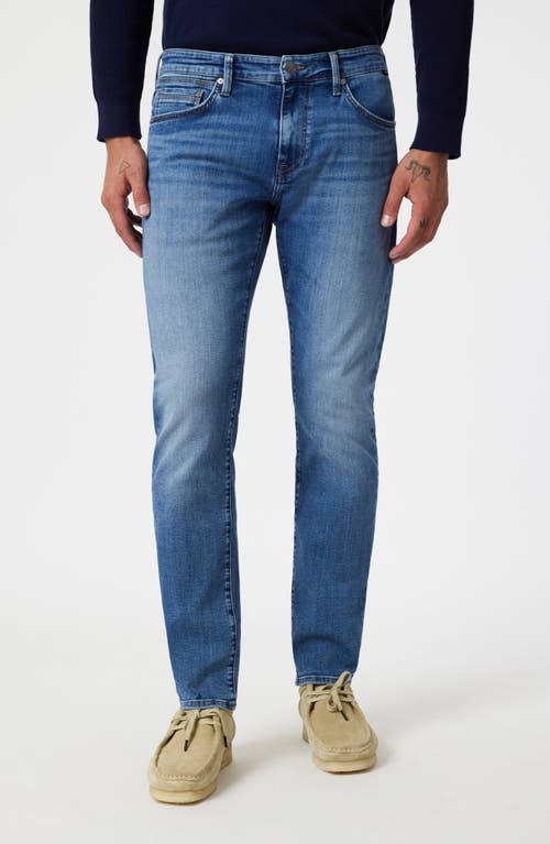 Mavi Jeans Zach Straight Leg Jeans In Mid Brushed Nashville