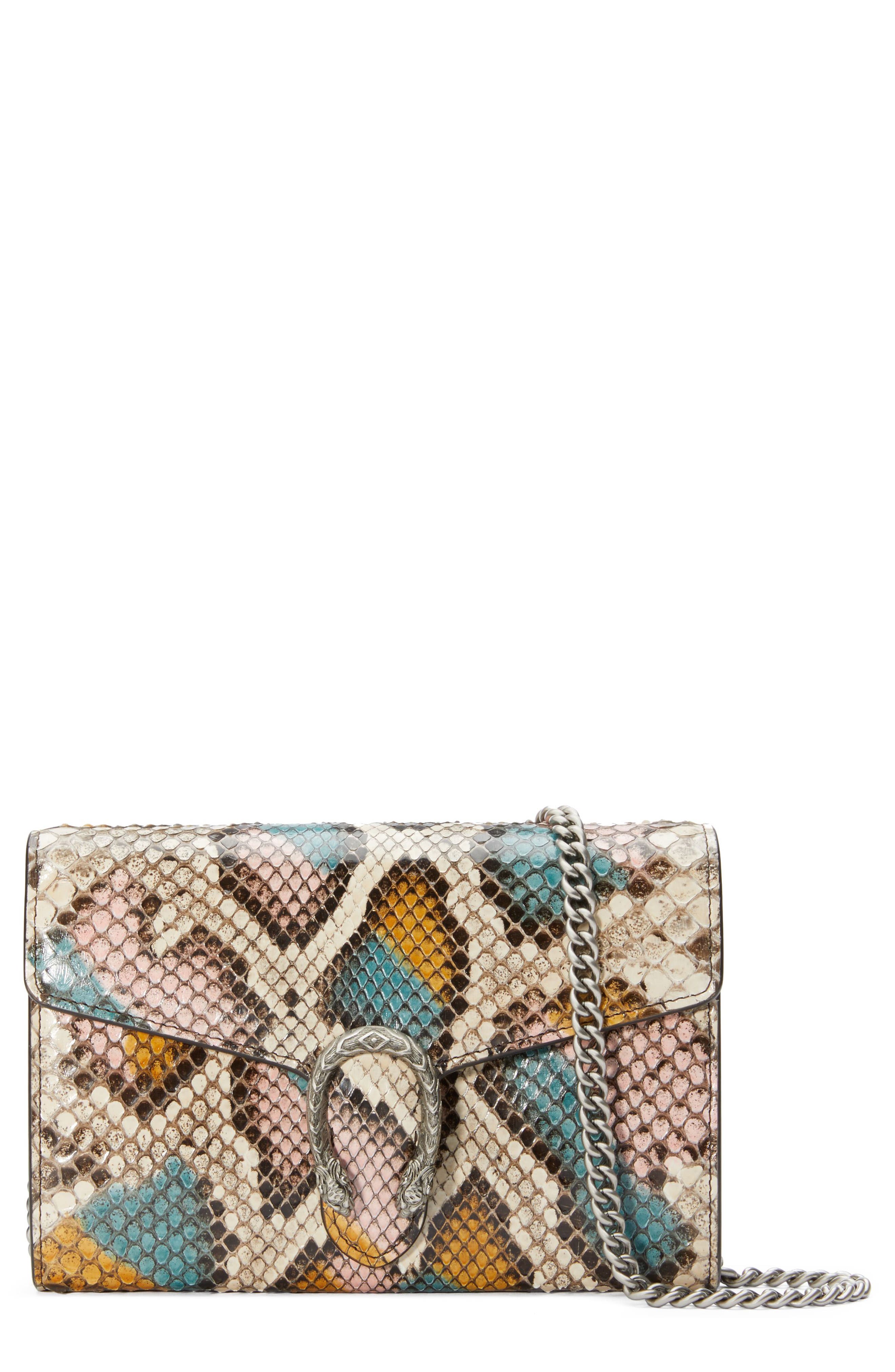 Gucci Clutch Dionysus Genuine Python Clutch