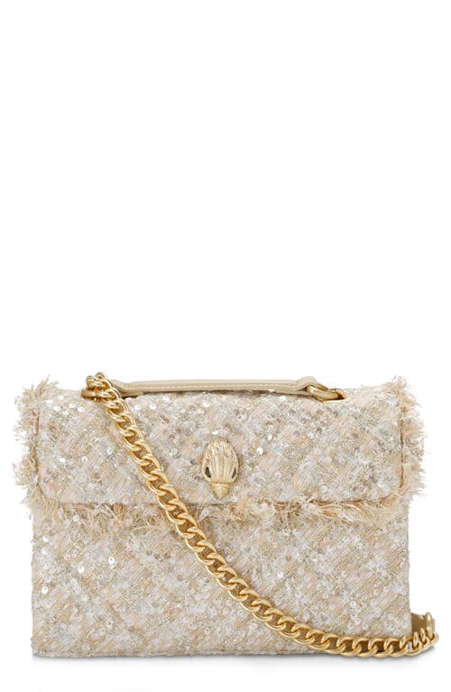 Kurt Geiger London Kensington Tweed Convertible Shoulder Bag in Natural at Nordstrom