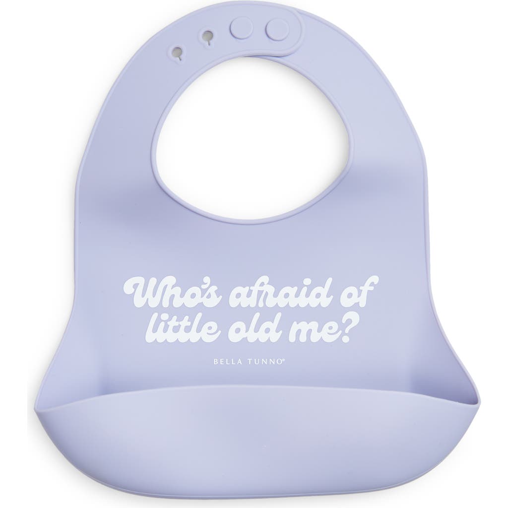 Bella Tunno Little Old Me Wonder Bib In Purple