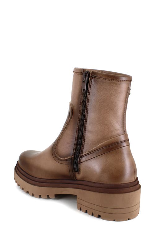 National Comfort Rafaela Platform Bootie In Taupe Leather