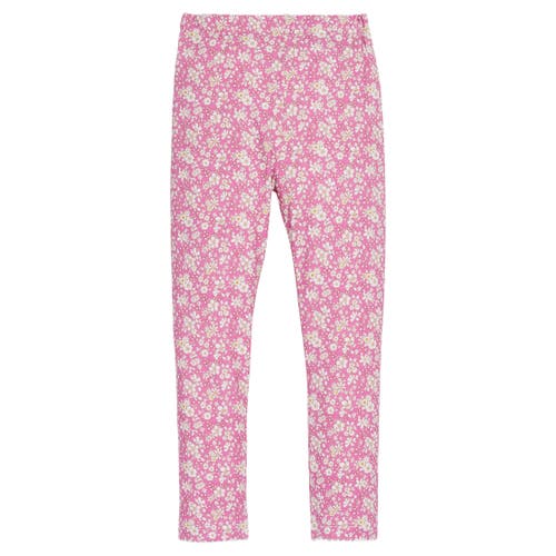 Bisby Kids' Knit Patterned Legging In Roland Floral Fuchsia