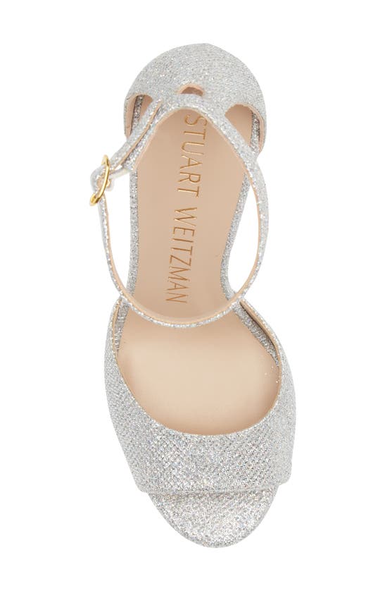Stuart Weitzman Disco Platform Sandal In Crystal