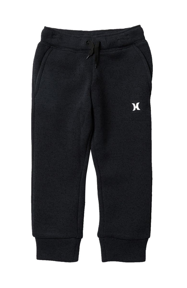 HURLEY Sweater Knit Fleece Pants, Main, color, GUNPOWDER
