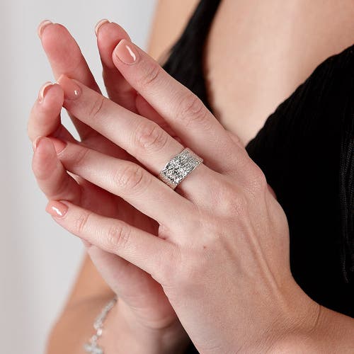 Lucy Quartermaine Hula Wide Ring In Sterling Silver