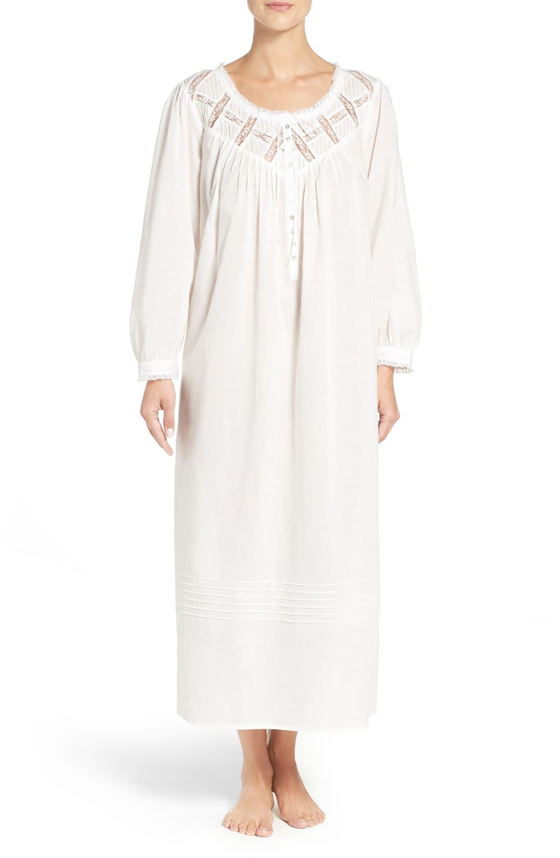 eileen west long cotton nightgowns