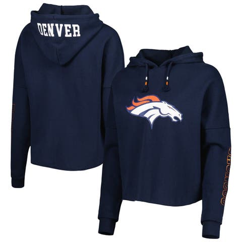 Men's Denver Broncos New Era Navy Big & Tall Primary Logo Pullover Hoodie