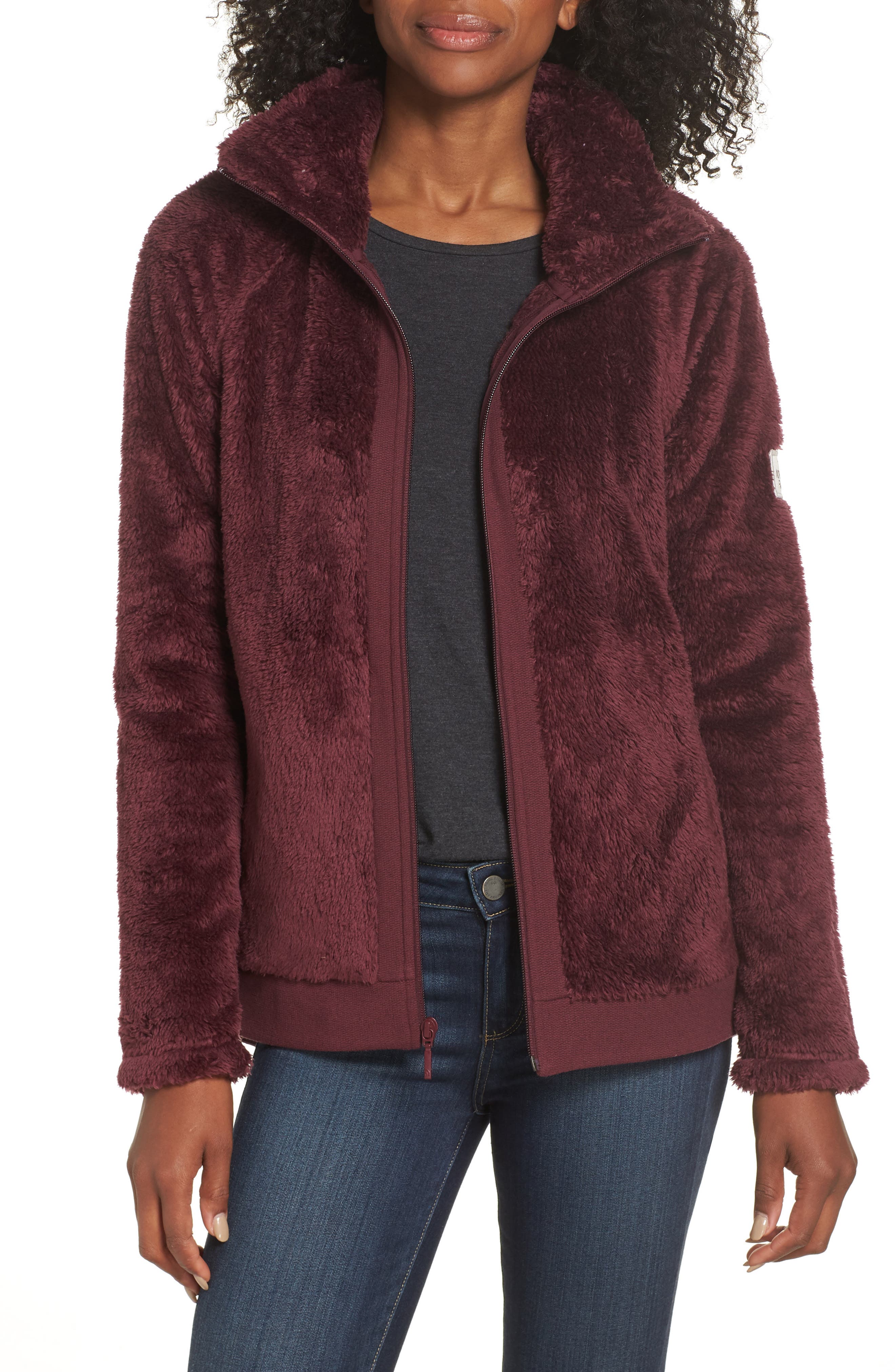 north face furry jacket