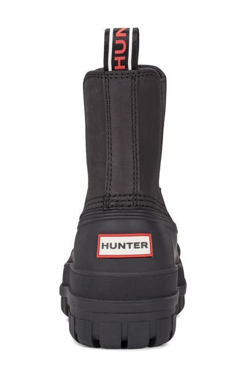 Hunter Suffolk Waterproof Insulated Boot In Black/black/black
