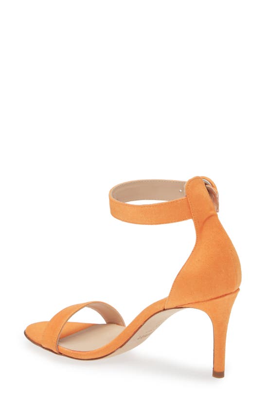 L Agence Gisele Iii Sandal In Bright Orange Suede ModeSens