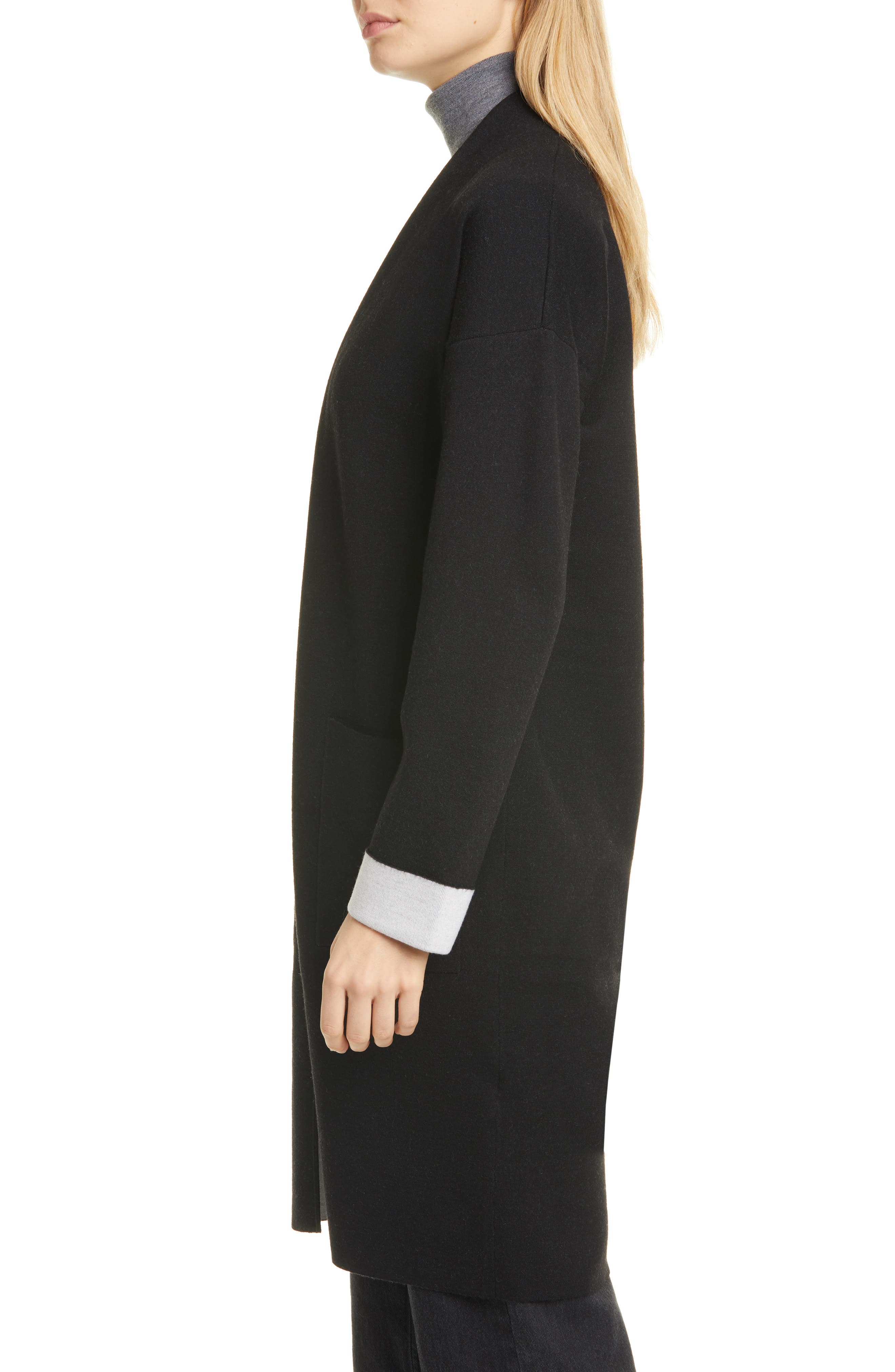 theory double faced cardigan