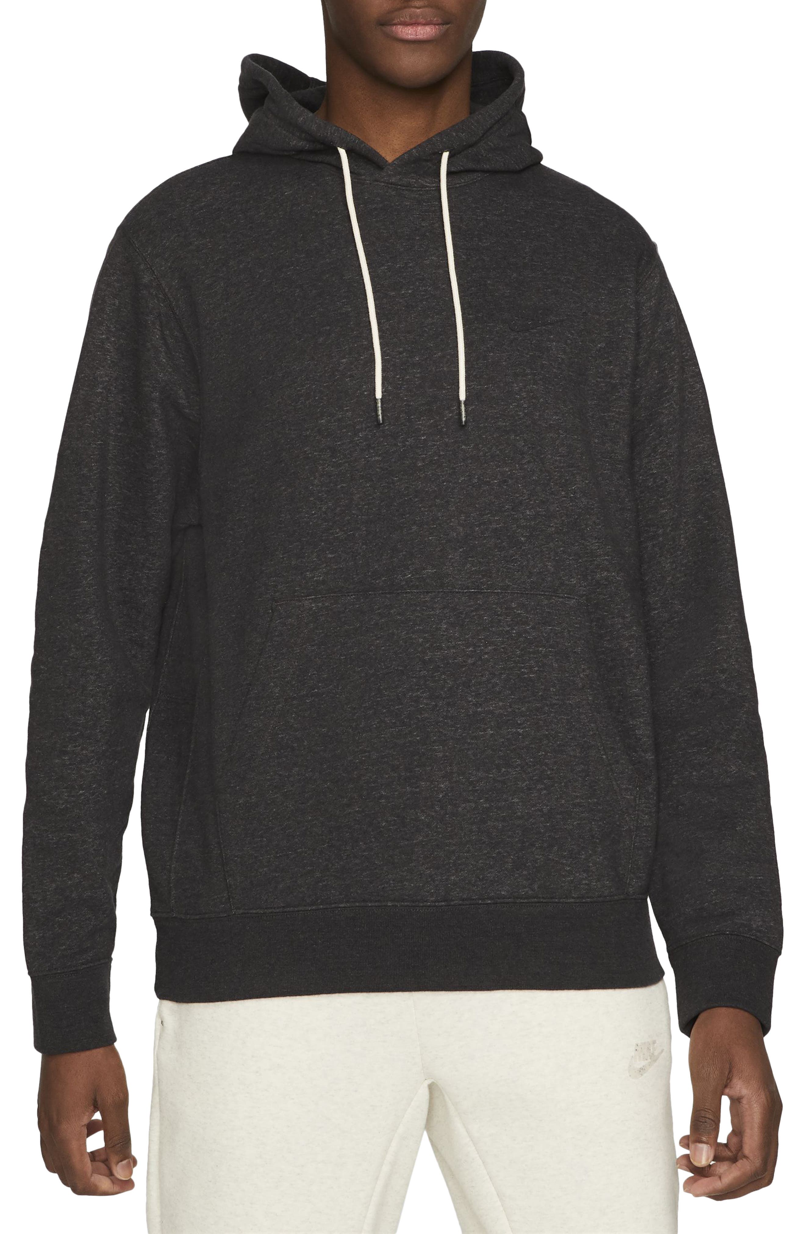 black fleece sweatshirt