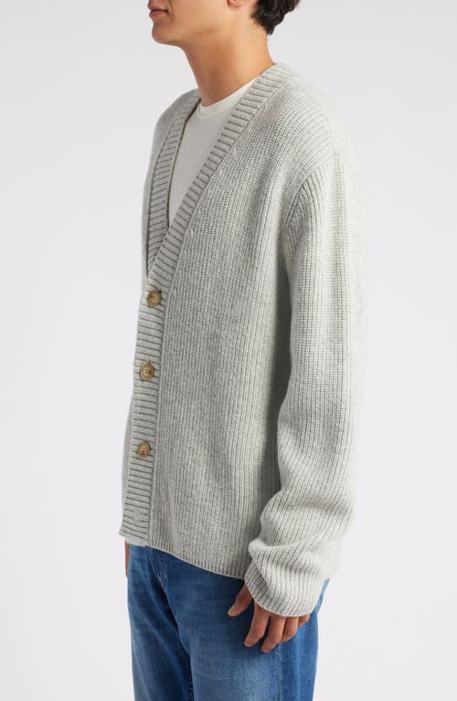 Shop Atm Anthony Thomas Melillo V-neck Cardigan In Heather Stone